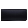 YVES SAINT LAURENT silk satin black pouch