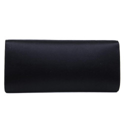 Pochette YVES SAINT LAURENT satin de soie noir