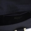 YVES SAINT LAURENT silk satin black pouch