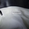 CHANEL metallic grey grained calf tote bag