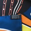 "Lilanga" HERMES square silk blue