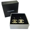 Golden metal nails CHANEL earrings