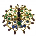 Brooch MARGUERITE of VALOIS Butterfly glass