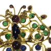 Brooch MARGUERITE of VALOIS Butterfly glass