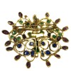 Brooch MARGUERITE of VALOIS Butterfly glass