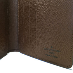 Porte cartes LOUIS VUITTON en toile monogramme marron