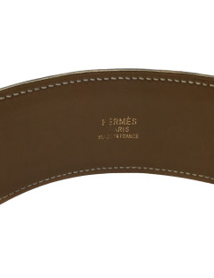 Ceinture T 78/79 HERMES Médor cuir courchevel gold 