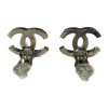 Clips d'oreille CHANEL CC en palladium