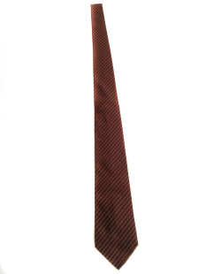 HERMÈS tie in burgundy silk and cashmere with fluo green lines