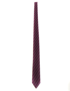 HERMÈS tie in purple scarf