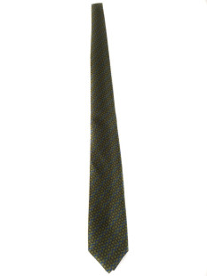 Khaki, gray and blue silk HERMES tie