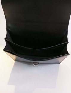 Sac à dépêches HERMES cuir box noir