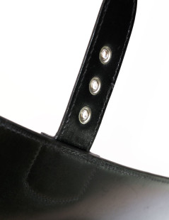 Dispatches HERMES leather black box bag