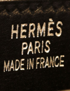 Sac à dépêches HERMES cuir box noir