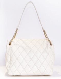 Sac CHANEL cuir matelassé beige