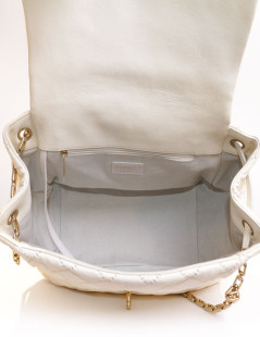 Sac CHANEL cuir matelassé beige