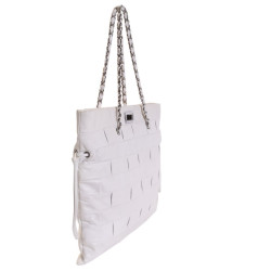 sac CHANEL cuir blanc