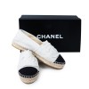 Espadrilles CHANEL T 35 toile bicolore