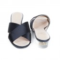 Mules CHANEL satin de soie T36,5