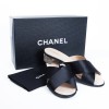 Mules CHANEL satin de soie T36,5