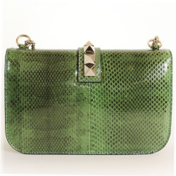 sac VALENTINO en serpent vert