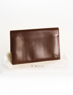 Portefeuille DIOR cuir marron