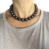 Grey Pearly beads Vintage CHRISTIAN DIOR necklace