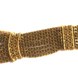 Ceinture CHANEL chaînes 8 rangs dorée