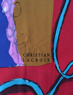 Large square CHRISTIAN LACROIX in multicolored silk