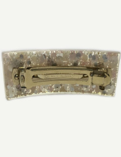 Barrette à cheveux CHANEL inclusions de perles nacrées et éclats dorés