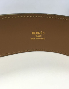 Belt HERMES Medor T 68 gold