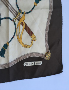 "A name, a style" CELINE scarf silk