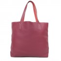 Sac HERMES "Double sens" rose jaïpur et sanguine