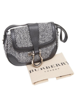 BURBERRY canvas chevron bag