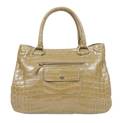 Sac cabas PRADA en crocodile gold