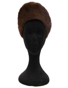 Brown mink Hat