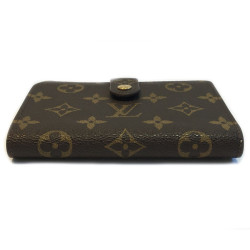 Portefeuille LOUIS VUITTON en toile enduite marron monogramme