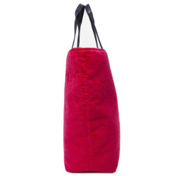 Sac de plage CHANEL et sa serviette éponge fushia