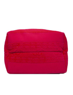 Sac de plage CHANEL et sa serviette éponge fushia