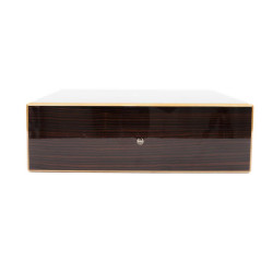 LOUIS VUITTON cigar case in mahogany finish wood ebony