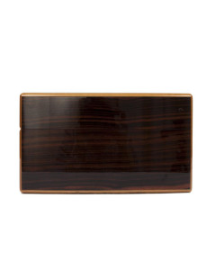 LOUIS VUITTON cigar case in mahogany finish wood ebony