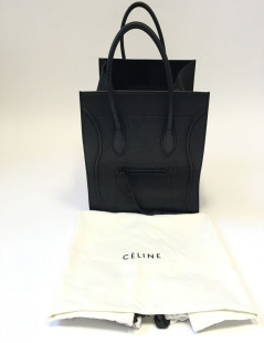 Matt CELINE "Phantom" black leather bag