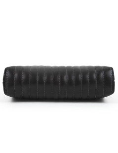 CHANEL black smooth lambskin pouch