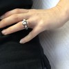 HERMES silver size 50 ring