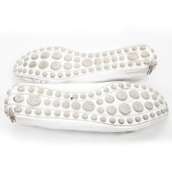 Mocassins LOUIS VUITTON t  cuir verni blanc