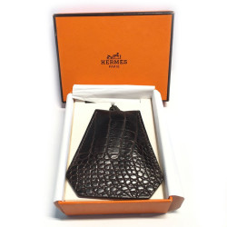 Key ring "Le Touquet" HERMES crocodile