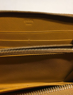 PRADA leather gold portfolio