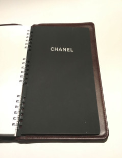 Door agenda CHANEL black quilted leather