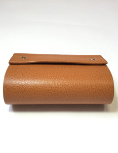 Rolled notebook HERMES leather Buffalo gold with 2 refills