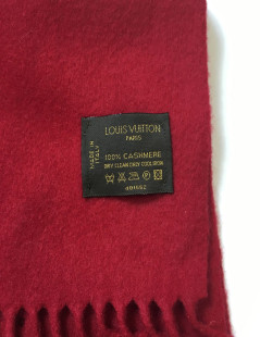 Scarf LOUIS VUITTON red dark cashmere